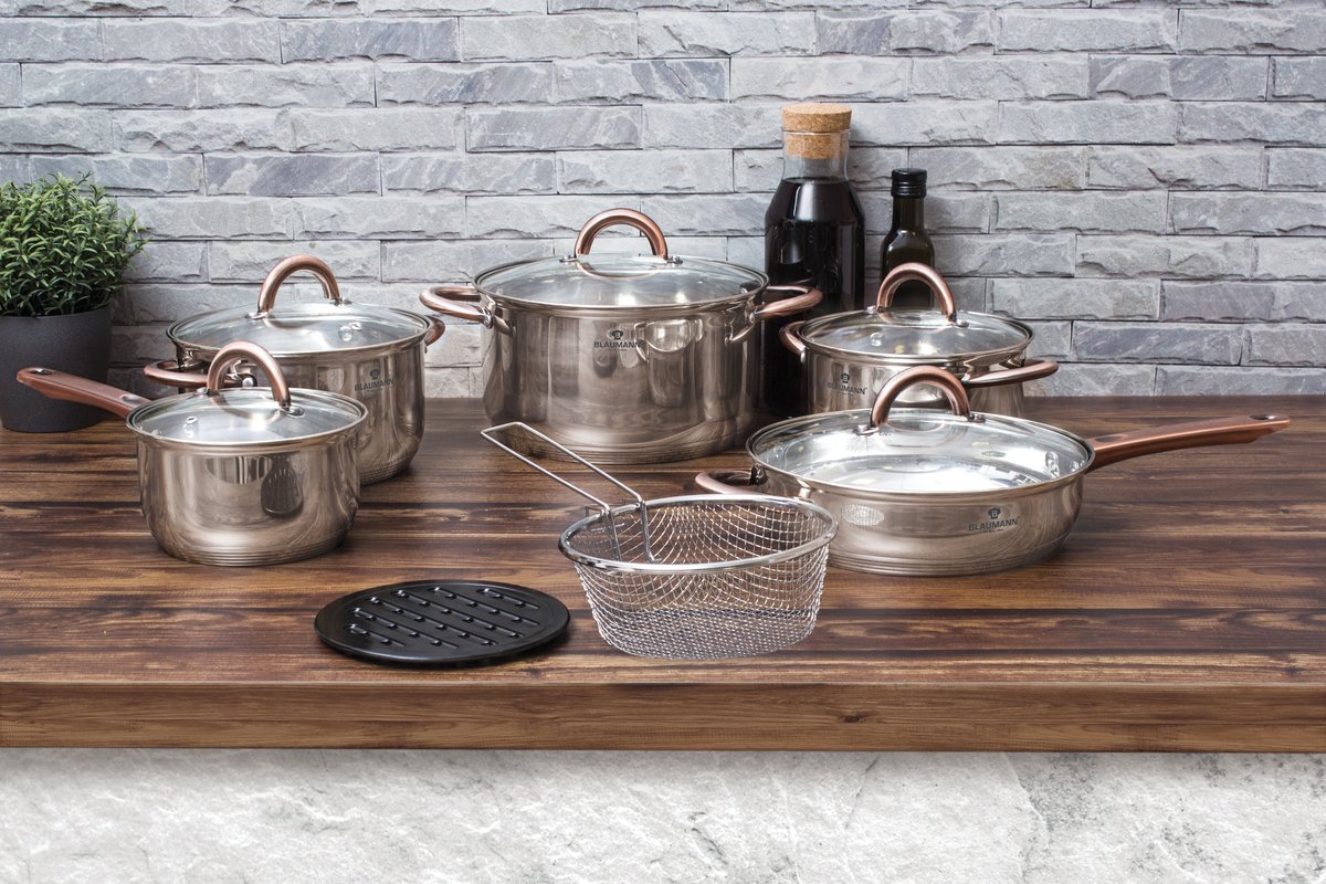 Berlinger Haus Cookware Set With Durable And Easy-to-clean Pots