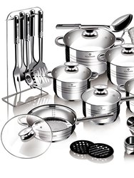 Blaumann 27-Piece Jumbo Stainless Steel Cookware Set Blauman Collection