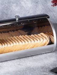 Bread Box With Metallic Door