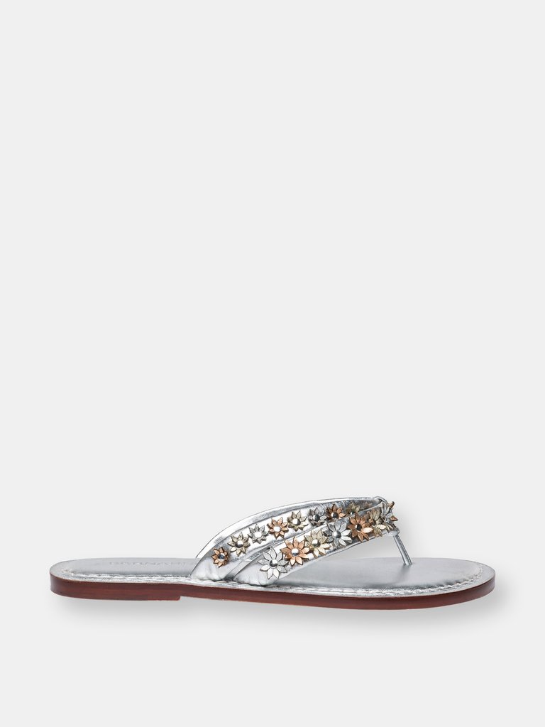 Miami Flora Sandal - Multi Metallic Antique Calf