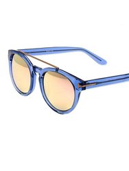 Ava Polarized Sunglass - Blue/Rose Gold