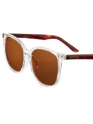 Avery Polarized Sunglasses - Clear/Brown