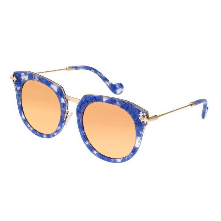Bertha Aaliyah Polarized Sunglasses - Blue Tortoise/Rose Gold