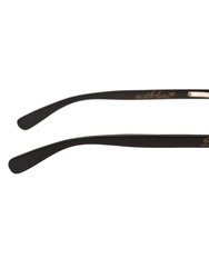 Bertha Alexa Buffalo-Horn Polarized Sunglasses