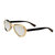 Bertha Alexa Buffalo-Horn Polarized Sunglasses - Honey-Black/Silver