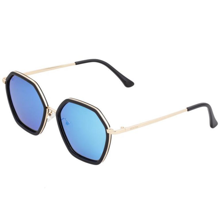 Bertha Ariana Polarized Sunglasses - Black/Blue