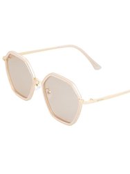 Bertha Ariana Polarized Sunglasses - Pink/Clear