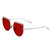 Bertha Callie Polarized Sunglasses - Silver/Red