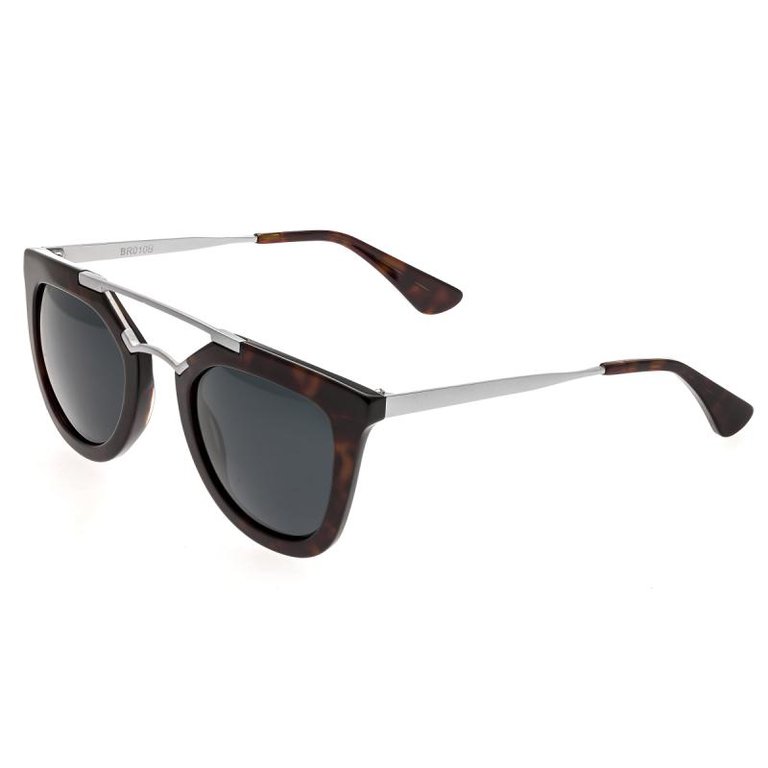 Bertha Ella Polarized Sunglasses - Black/Black