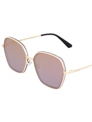 Bertha Emilia Polarized Sunglasses - Gold/Purple-Gold
