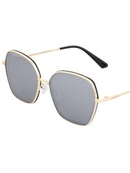 Bertha Emilia Polarized Sunglasses - Gold/Silver
