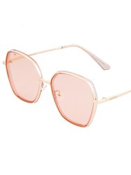 Bertha Emilia Polarized Sunglasses - Rose Gold/Pink