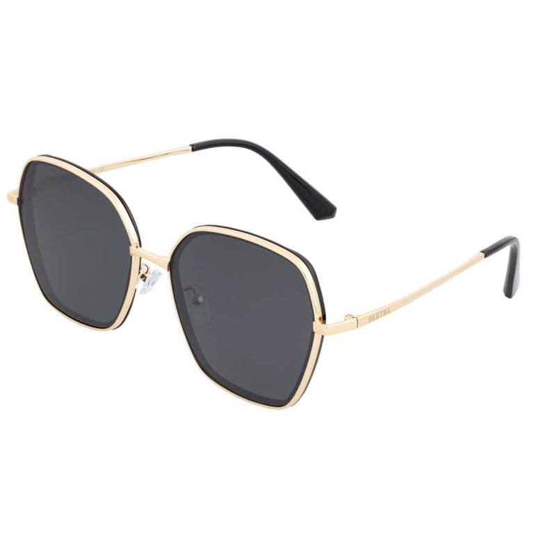 Bertha Emilia Polarized Sunglasses - Gold/Black