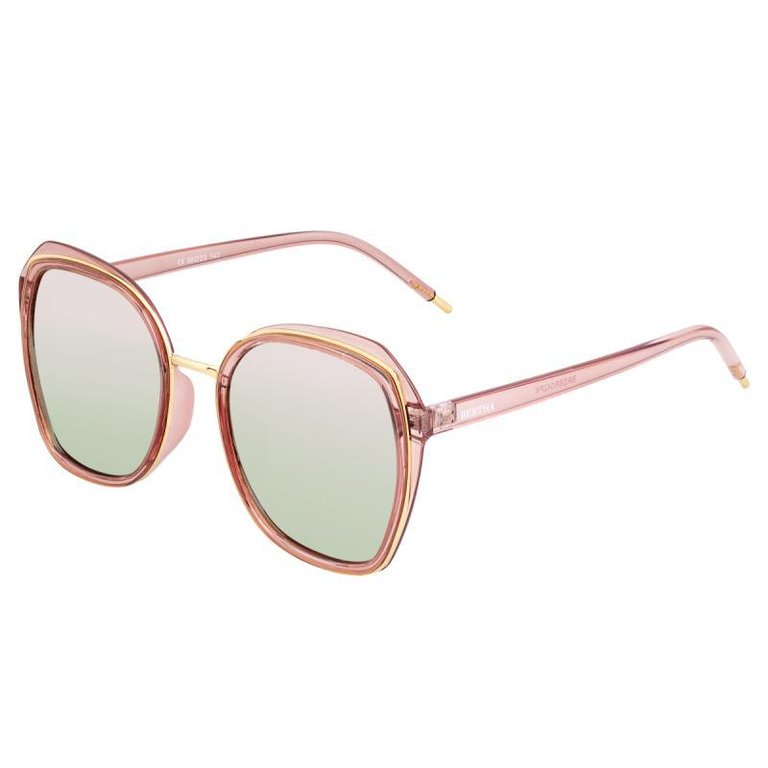 Bertha Jade Polarized Sunglasses - Pink/Rose Gold