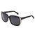 Bertha Natalia Polarized Sunglasses - Black/Black