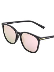 Bertha Piper Polarized Sunglasses - Black/Pink