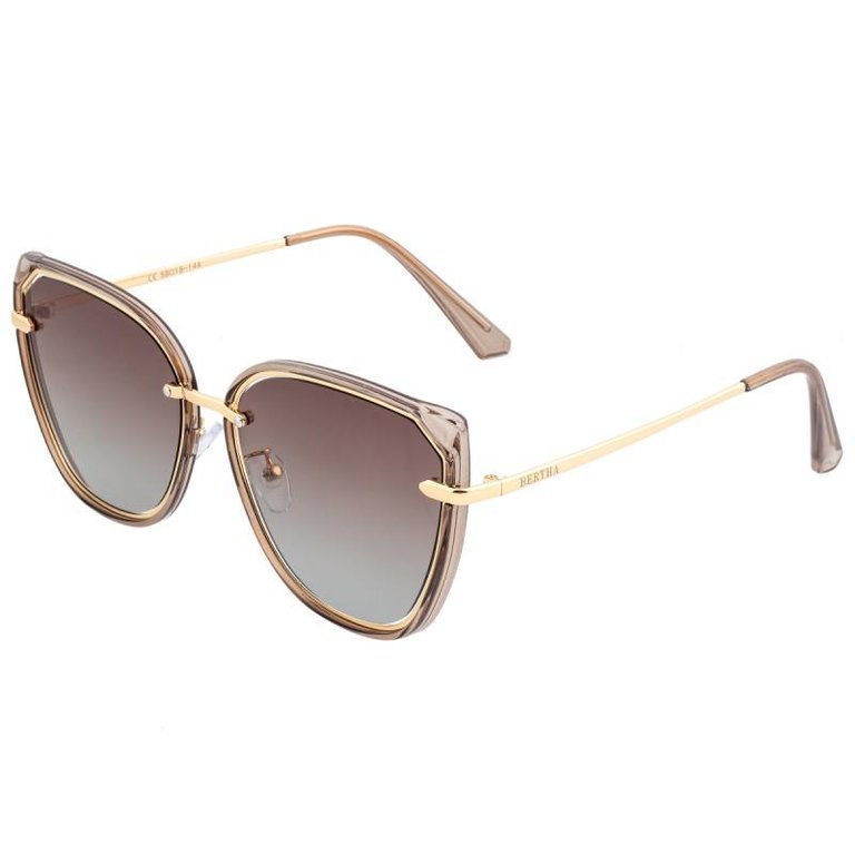 Bertha Rylee Polarized Sunglasses - Brown/Brown