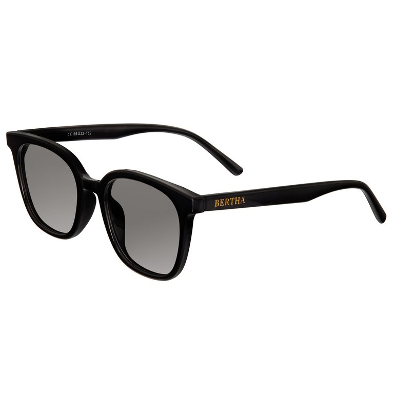 Betty Polarized Sunglasses - Black/Black