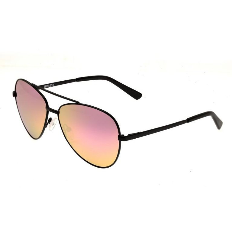 Bianca Polarized Sunglass - Black/Pink