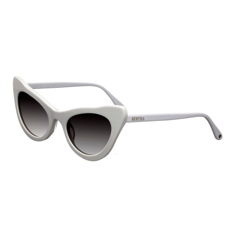 Kitty Handmade In Italy Sunglasses - White