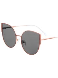 Logan Polarized Sunglass - Rose Gold/Grey