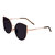 Logan Polarized Sunglass - Rose Gold/Black