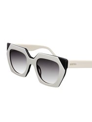 Marlowe Handmade In Italy Sunglasses - White