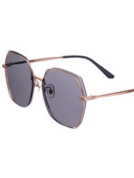 Renata Sunglasses - Rose Gold/Purple