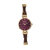 Bertha Amanda Criss-Cross Ladies Watch - Gold/Burgandy