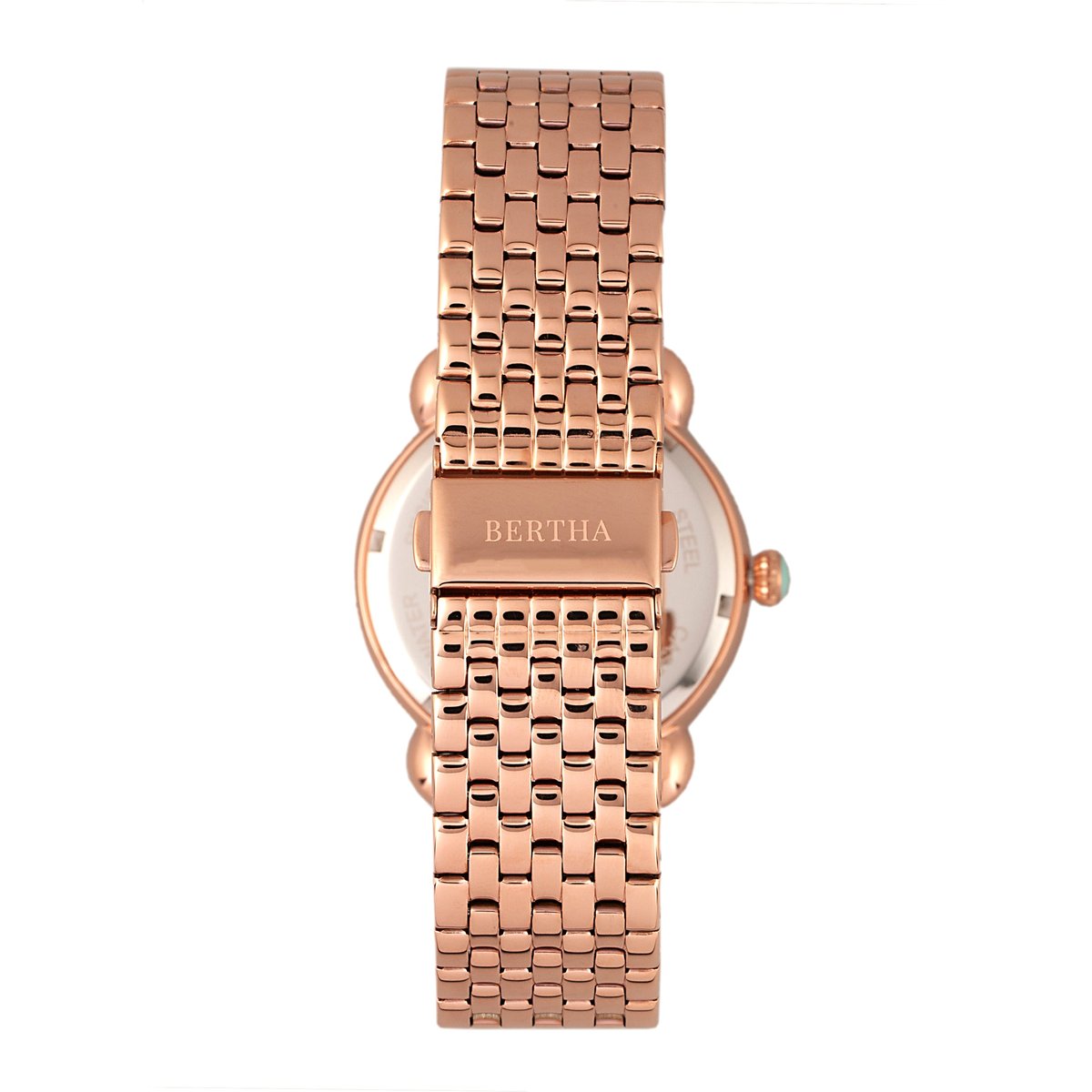 Bertha Watches Bertha Ashley MOP Ladies Bracelet Watch - Rose Gold