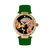 Bertha Camilla Mother-Of-Pearl Leather-Band Watch - Green