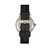 Bertha Courtney Opal Dial Leather-Band Watch - Black