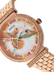 Bertha Emily Mother-Of-Pearl Bracelet Watch - Rose Gold