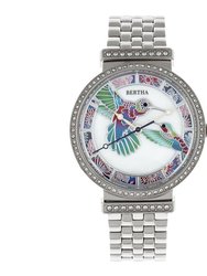 Bertha Emily Mother-Of-Pearl Ladies Watch - Silver
