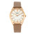 Bertha Ida Mother-of-Pearl Leather-Band Watch - Beige