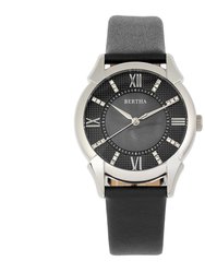 Bertha Ida Mother-of-Pearl Leather-Band Watch