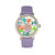 Bertha Luna Mother-Of-Pearl Leather-Band Watch - Lavender