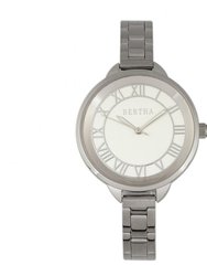 Bertha Madison Sunray Dial Ladies Watch - Silver