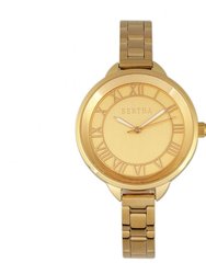 Bertha Madison Sunray Dial Ladies Watch - Gold