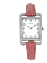 Bertha Marisol Swiss MOP Leather-Band Watch