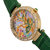 Bertha Mia Mother-Of-Pearl Leather-Band Watch - Green