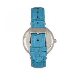 Bertha Mia Mother-Of-Pearl Leather-Band Watch