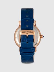 Courtney Cross Embossed Leather Watch