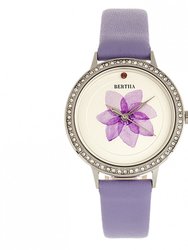 Delilah Leather-Band Watch