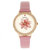 Delilah Leather-Band Watch - Rose Gold/Light Pink