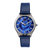 Georgiana Mother Of Pearl Leather-Band Watch - Silver/Blue