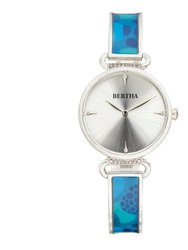 Katherine Enamel-Designed Bracelet Watch - Blue