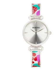 Katherine Enamel-Designed Bracelet Watch - White