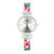 Katherine Enamel-Designed Bracelet Watch - White