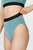 Mesh Overlay Kim Bikini Bottom In Mint